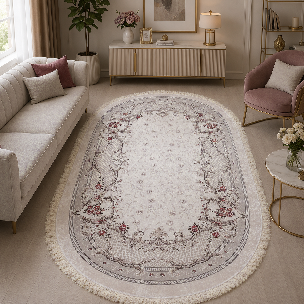فرشینه طرح ابریشم ترک 3 متری 120*180