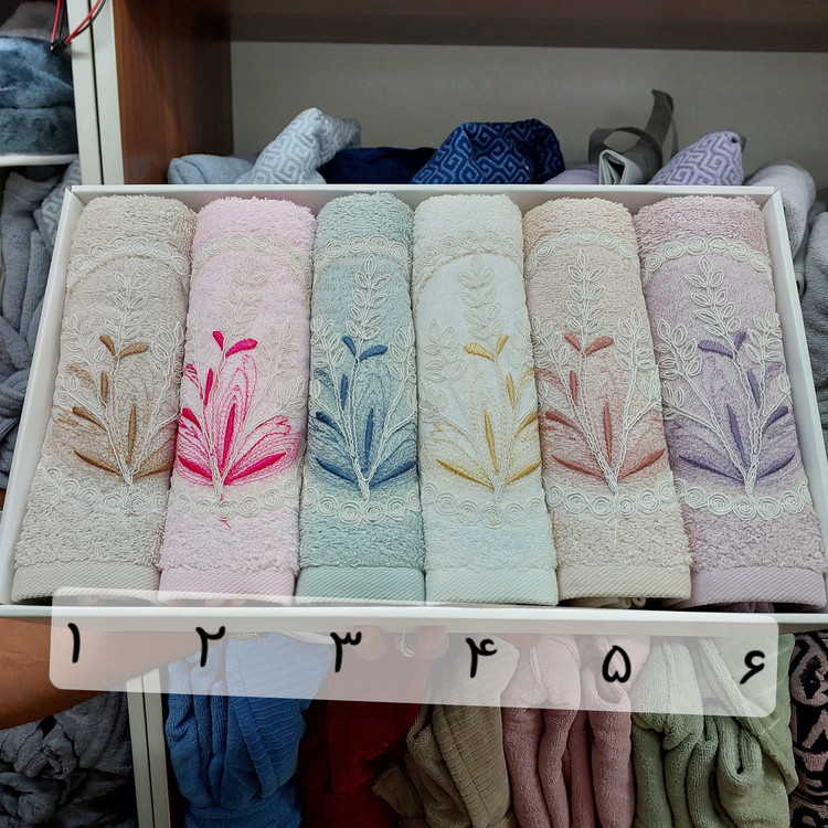 حوله دستی دانتل دار کرالیچه ترک کد ۵