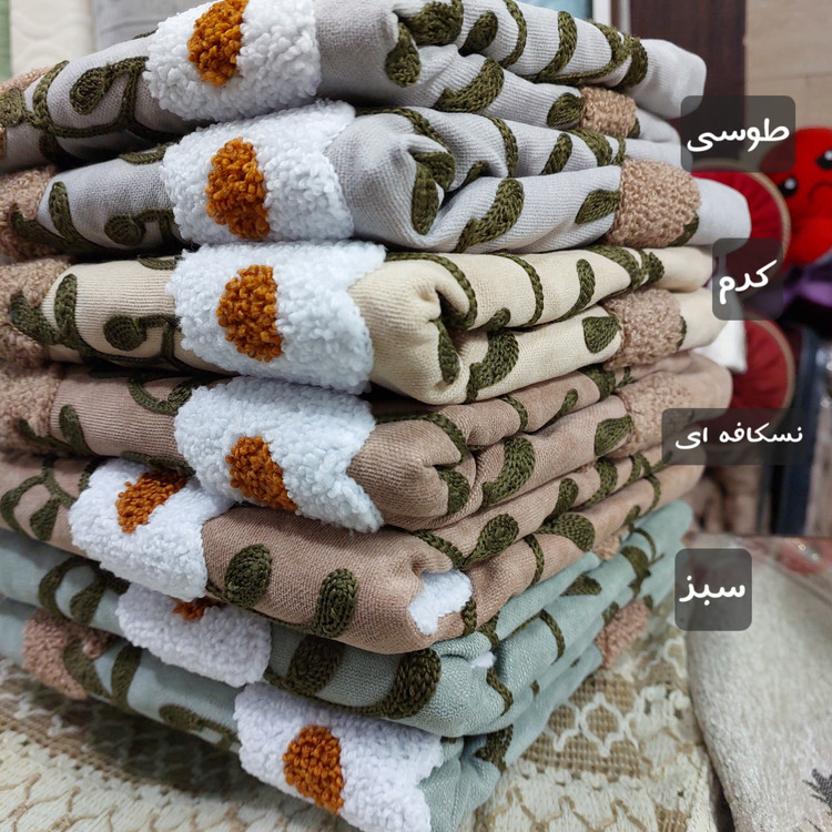 رویه کوسن پانچ دوزی گل