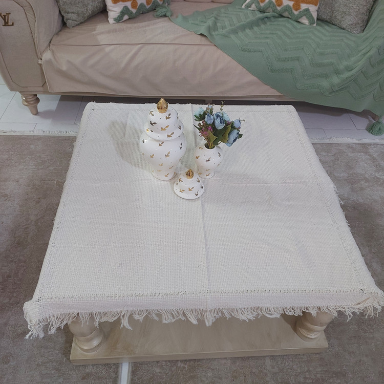 رومیزی مربع 90*90 حصیری