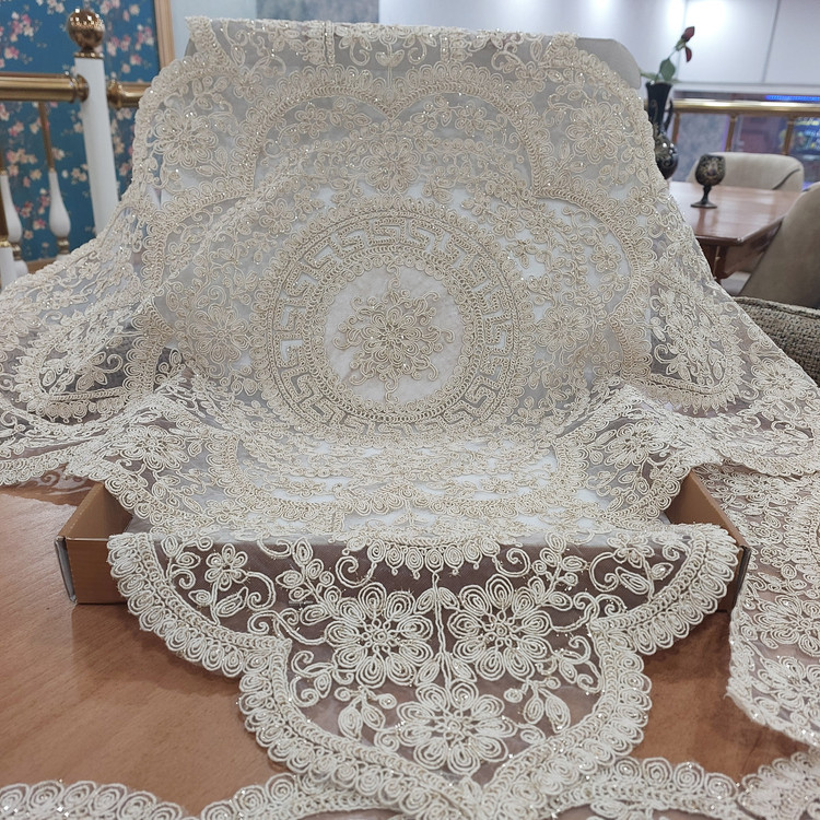 رومیزی دانتل الیزه ترک ۵ تکه ورساچه